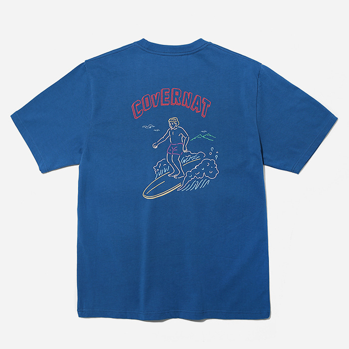 커버낫 티셔츠 S/S SURFER MAN TEE ROYAL BLUE