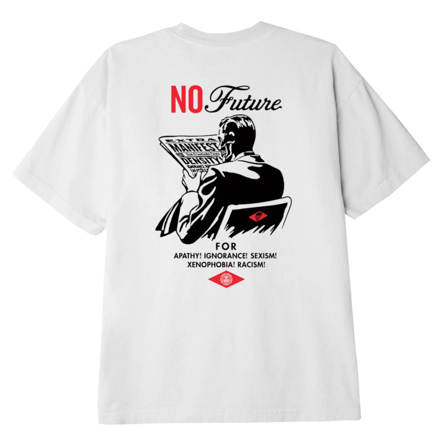 오베이 티셔츠 NO FUTURE CLASSIC TEES/WHITE