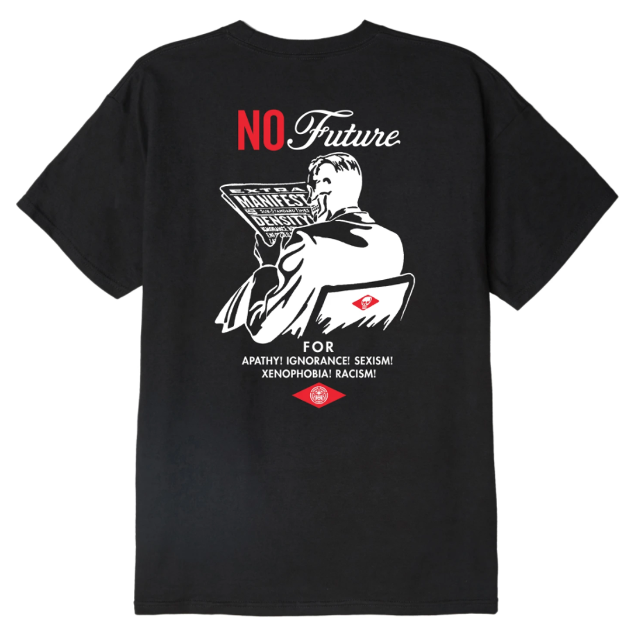 오베이 티셔츠 NO FUTURE CLASSIC TEES/BLACK