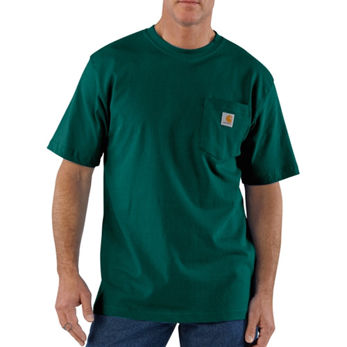 칼하트  workwear pocket t-shirt  //  hunter green