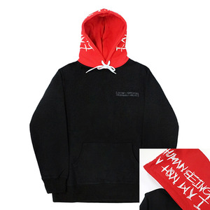 아임낫어휴먼비잉 후드 basic logo hood hoodie // red
