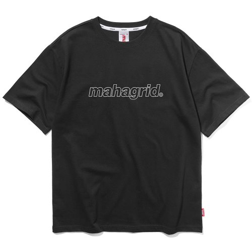 마하그리드 티셔츠  OUTLINE LOGO TEE [BLACK]