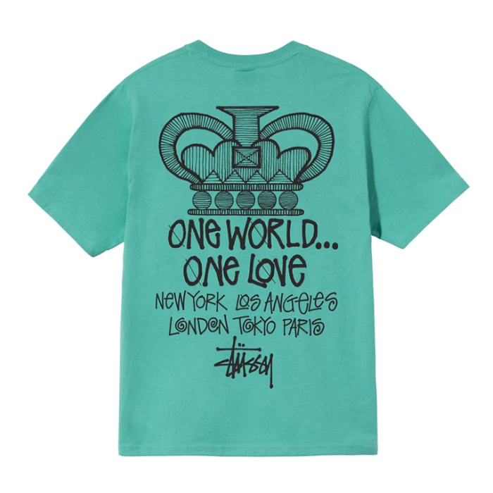 스투시 티셔츠 ONE WORLD TEE / GREN