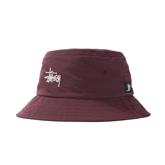 스투시 모자 REVERSIBLE BUCKET HAT/ Burgundy