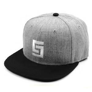 크룩스앤캐슬 men&#039;s woven snapback cap - greco logo speckle  // grey/black