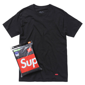 - 슈프림 - Supreme Hanes Tagless T-Shirts(3-Pack)Black