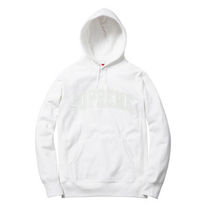 - 슈프림 후드 - Supreme Tonal Arc Hooded Sweatshirt // White 