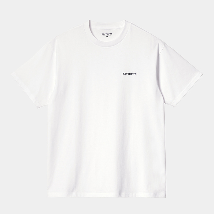 칼하트wip S/S Script Embroidery T-Shirt / White