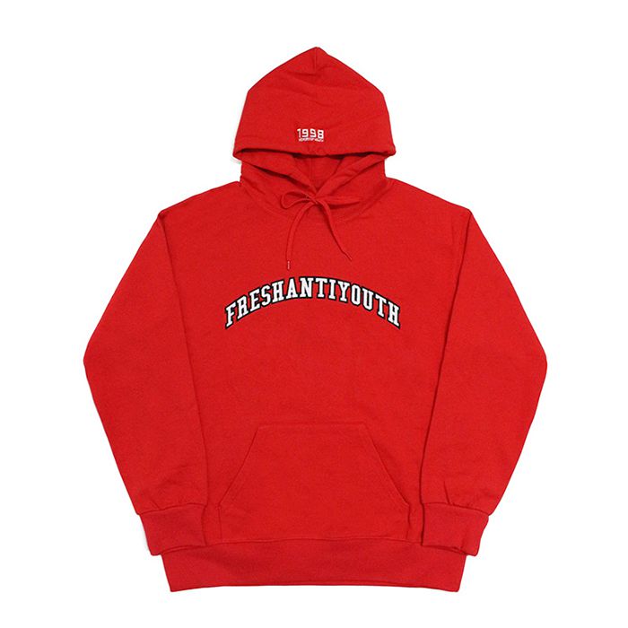 프레이 후드 1998 College Hood Sweater // Red