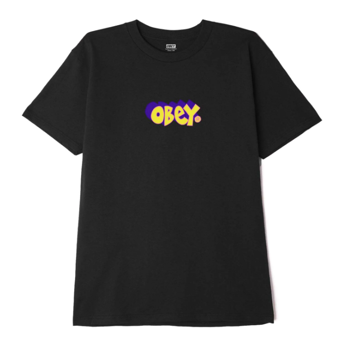 오베이 티셔츠 OBEY IN THE GROOVE CLASSIC TEES / BLACK