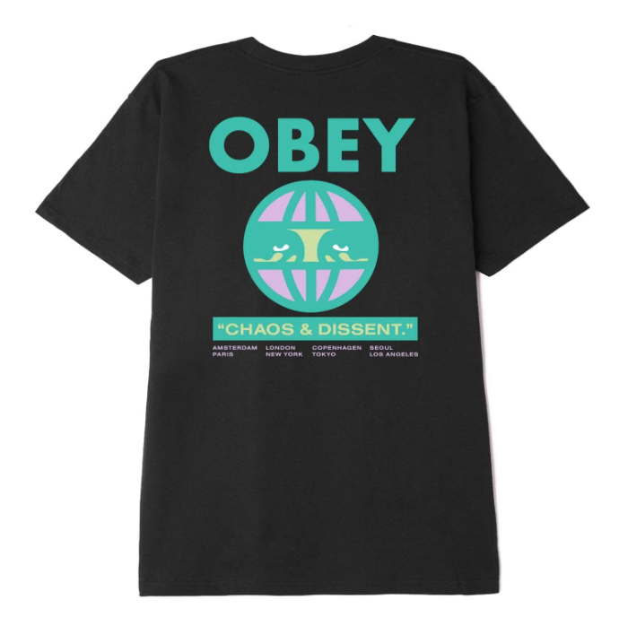 오베이 티셔츠 OBEY GLOBAL EYES CLASSIC TEES / BLACK