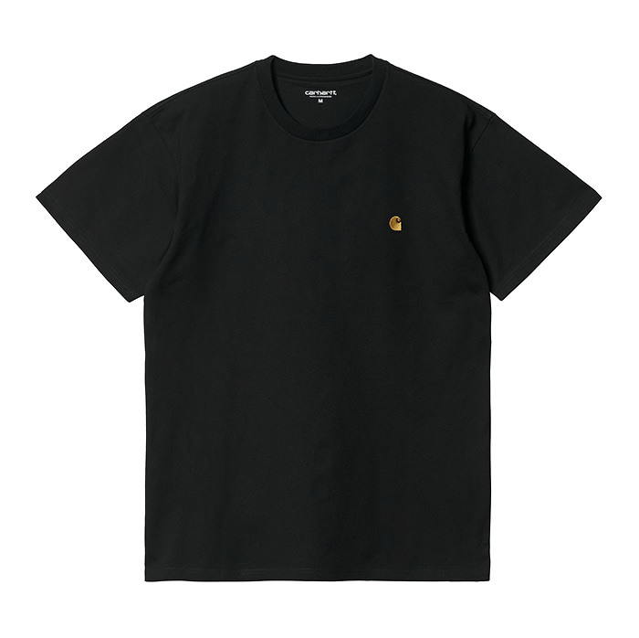칼하트wip S/S Chase T-Shirt / Black_Gold