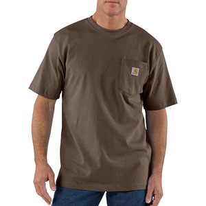 칼하트 workwear pocket t-shirt  // dark brown